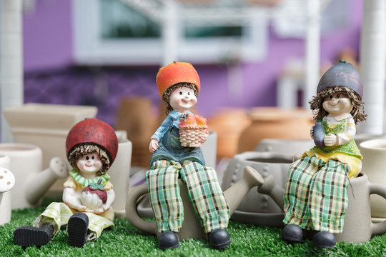 decoration of doll for gardening