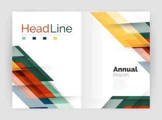 Modern line design, motion concept. Business annual report brochure templates