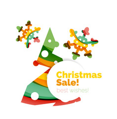 Christmas and New Year sale banner