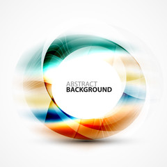 Colorful abstract circle banner