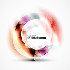 Colorful abstract circle banner