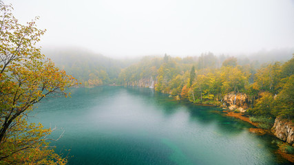 Nationalpark Plitvice im Nebel