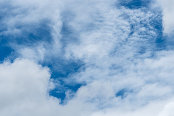 White cloud with Blue sky