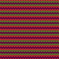 Knitted seamless pattern. Vector background.