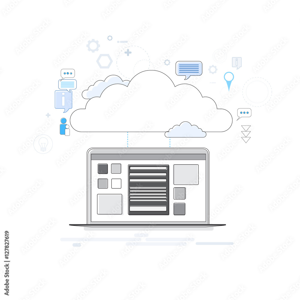 Poster computer device data cloud storage security thin
