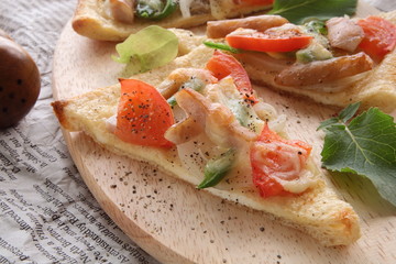 薄揚げ　料理　ピザ