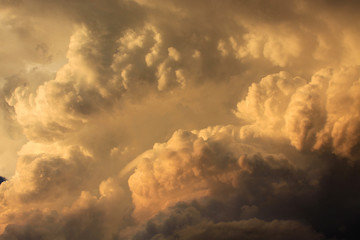 bubbling storm clouds