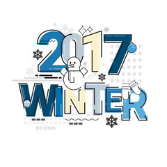 Merry Christmas Happy New Year Simple Line Sketch Banner Card Outline Vector Illustration