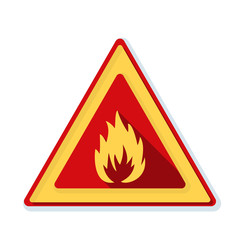 Flammable danger sign