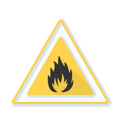 Flammable danger sign