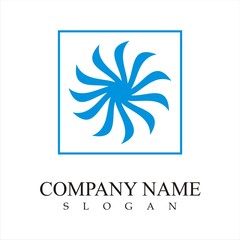 abstract flower logo