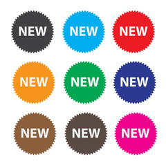 new tags icon on white background