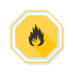 Flammable danger sign