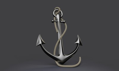 3d rendering metal anchor