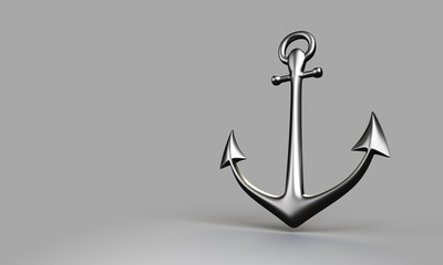 3d rendering metal anchor