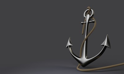 3d rendering metal anchor