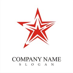 abstract star logo template