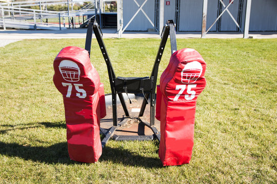 Red Two Person Football Sled