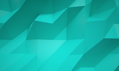 Obraz premium 3d rendering triangle polygonal clean background illustration