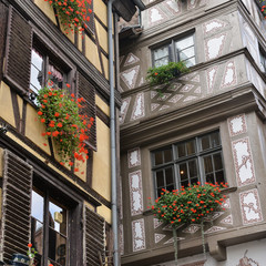 Strasbourg, part of nice house in Petite France area.