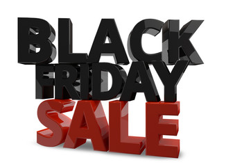 black friday 3d render for black friday sale