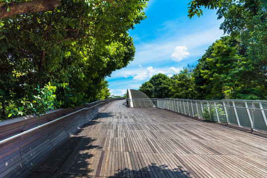 Landsccape view of Henderson Wave Bridge, Singapore
