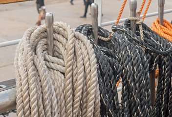 rigging on a ship