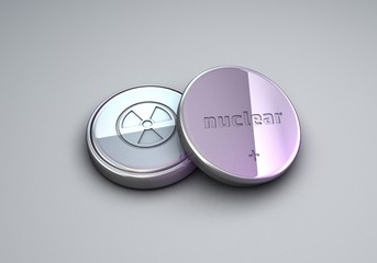 3d rendering nuclear atomic battery