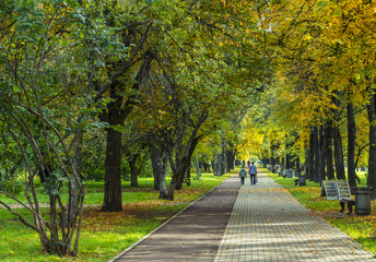 Москва. Бульвары осенью