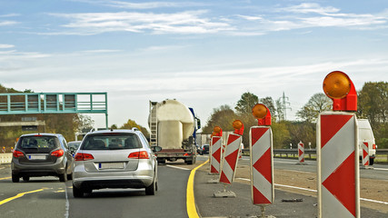Autobahnbaustelle