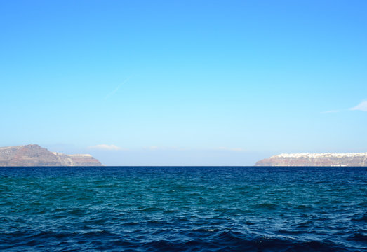 A view of an ocean, taken from Aegean sea