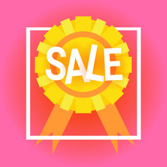 Special Offer Discount Big Sale Shopping Banner Flat Vector Illustration