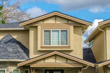 the roof of the house with nice window