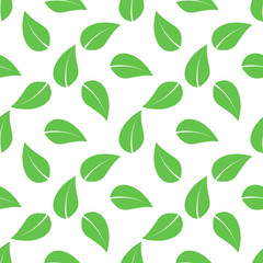 green seamless leaves