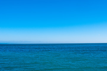Calm sea and blue sky