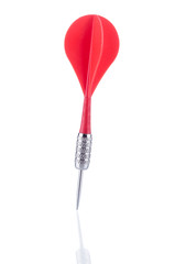 Red dart isolated on white background