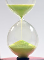 time concept with hourglass