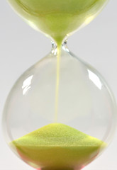 time concept with hourglass