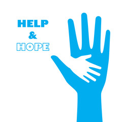 Help and hope logo graphic design
