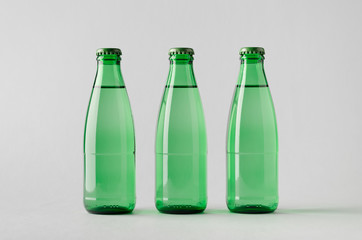 Water Bottle Mock-Up - Three Bottles