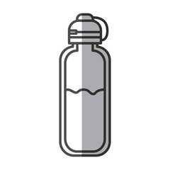 Bottle of water icon. Drink mineral liquid fresh and health theme. Isolated design. Vector illustration