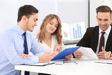 Fototapeta premium Group of business people working at office