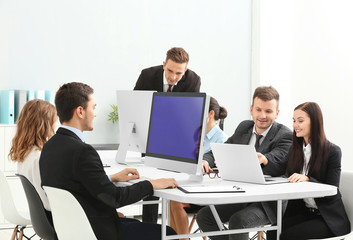 Business people working at office