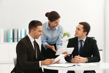 Business people working at office