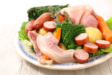 beef,cabbage and meat