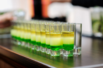 cocktail Green Mexican shot