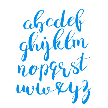 Calligraphic brushpen font