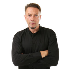 Fototapeta premium Handsome man on white background