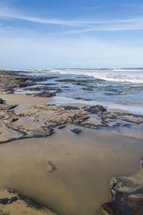 Waves and blue sky at Torres beach