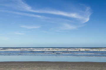 Waves and blue sky at Torres beach